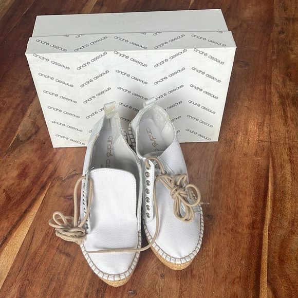 Andre Assous Canvas Wedges, Size 36 - Picture 1 of 5